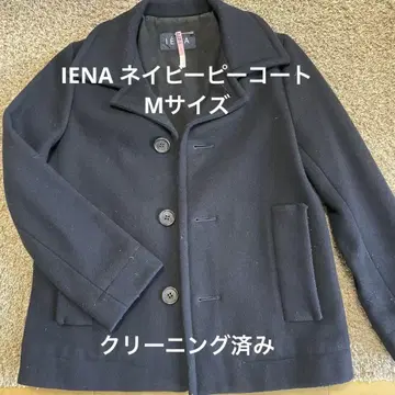 IENA 네이비 울 피코트 4개 버튼