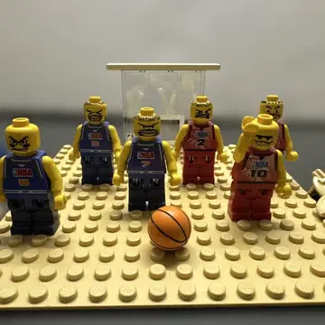 레고 NBA 미니 피규어 6개 세트 (부품 포함)