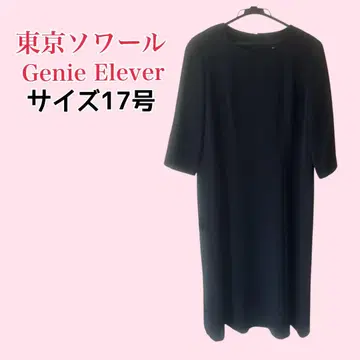 도쿄 소와르 Genie Elever 블랙 포멀 원피스 17호