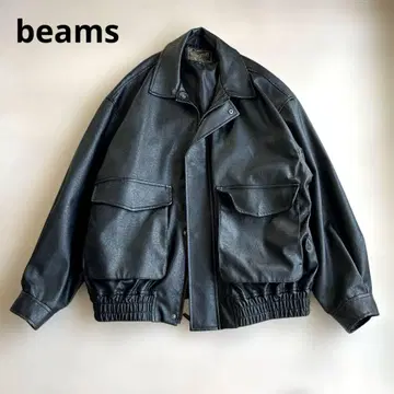 [ 인기 상품 ] BEAMS HEART 인조 가죽 클래식 블루종