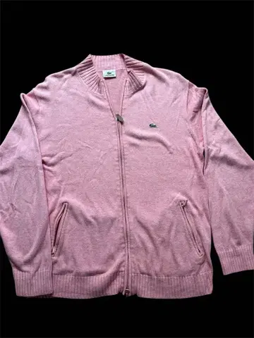LACOSTE 라코스테 집업 가디건 니트 코튼 자켓