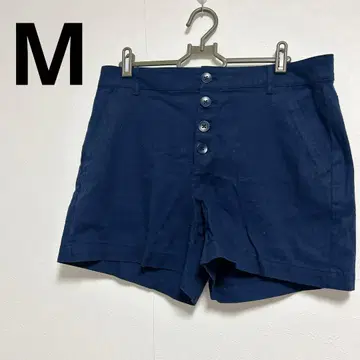 네이비 숏팬츠 M 사이즈 5 버튼 여성용 네이비