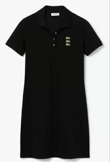 LACOSTE 트리플 악어 로고 폴로 셔츠 원피스 무릎 기장 라코스테
