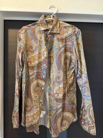 ETRO 페이즐리 무늬 긴팔 셔츠