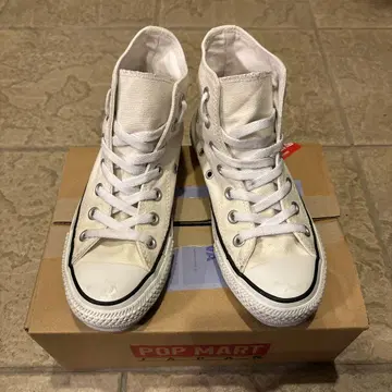 Converse 하이컷 스니커즈 화이트 22cm