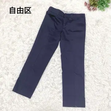 a1737 [자유구] 슬랙스 캐주얼 팬츠 네이비 성인 스타일 심플