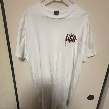 LiSA 립 서비스 티셔츠 화이트