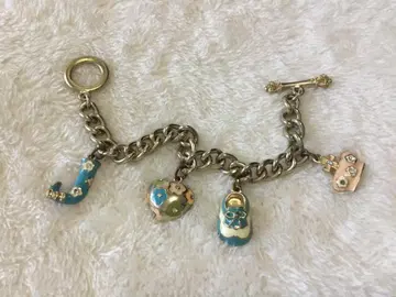 Juicy couture 팔찌 에나멜 참 부착 빈티지 레어