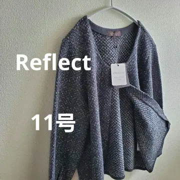 택 포함 Reflect 리플렉트 촉감 최상 루즈한 사이즈 가디건 L