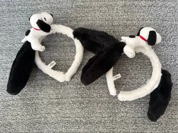 1일 사용 SNOOPY 스누피 머리띠 2개 세트