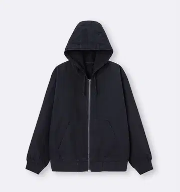 지유 GU 집업 후드티 NT+E 블랙