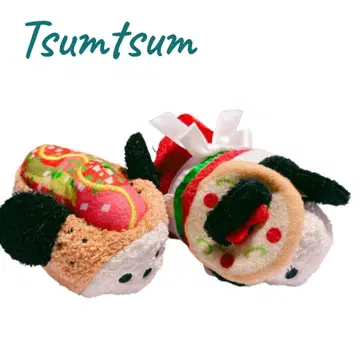 Disney TsumTsum 썸썸 봉제 인형 피자 핫도그