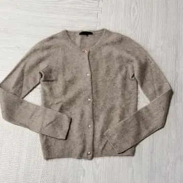 새상품급 ANAYI 베이지 가디건 캐시미어 100% 비쥬 38 M