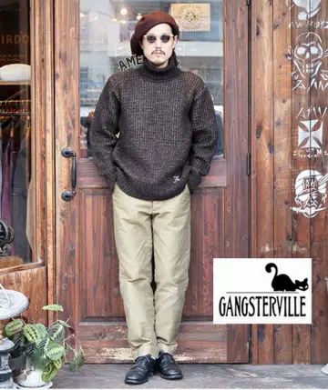미사용 새상품 GANGSTERVILLE 터틀넥 스웨터