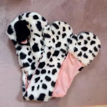 디즈니 모자 머플러 101마리 강아지
