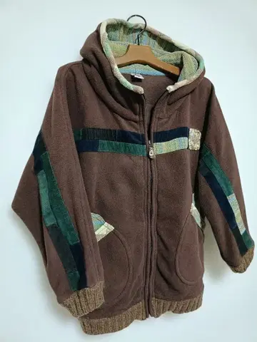 디자인 절개 후드티 두꺼운 소재 블루종 보아 후드 부착 아우터