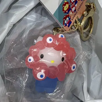 산리오 미야쿠미야쿠 키링 클리어 키티