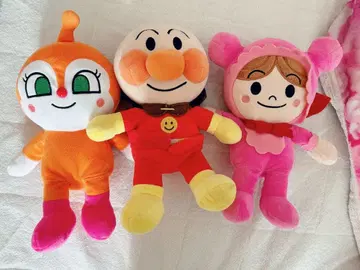 호빵맨 봉제 인형 M 호빵맨 짤랑이 아기맨