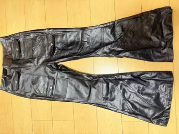 SCD CROWD 24Fw 레더 카고 팬츠