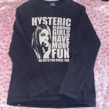 HYSTERIC GLAMOUR 긴팔 T셔츠 블랙