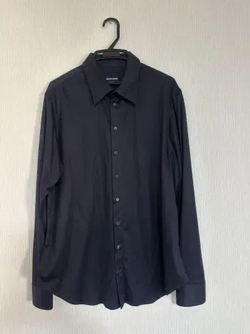 Giorgio Armani 다크 블루 긴팔 셔츠