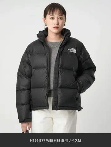 THE NORTH FACE 블랙 숏 눕시 다운 자켓 M