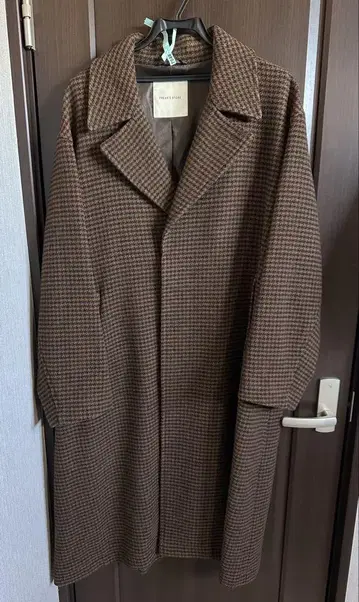 FREAK'S STORE 브라운 체크 롱 코트 프릭스스토어