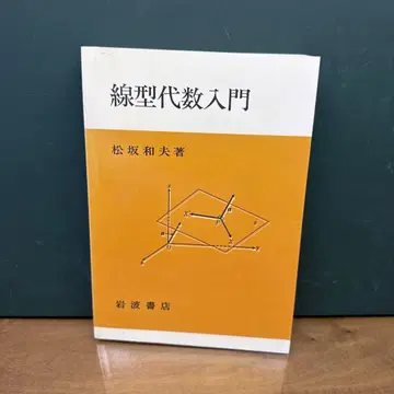 선형대수학 입문 마츠자카 카즈오 저 이와나미 서점