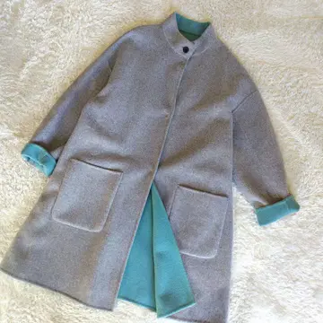 Simplicite 노카라 리버서블 코트 아우터 프리 사이즈
