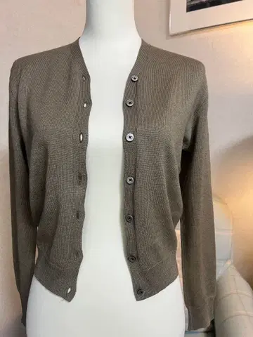 랄프 로렌 블랙 라벨 실크 캐시미어 가디건