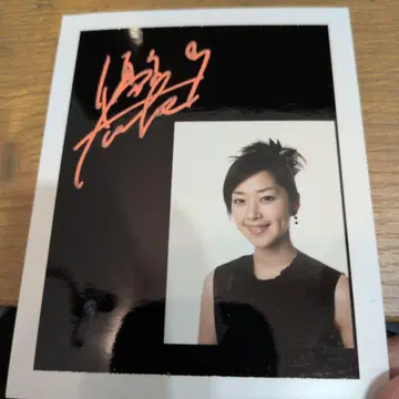 사인 포함 포트레이트 후에키 유코 폴라로이드