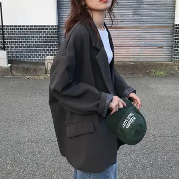 nugu klee 오버핏 테일러드 자켓