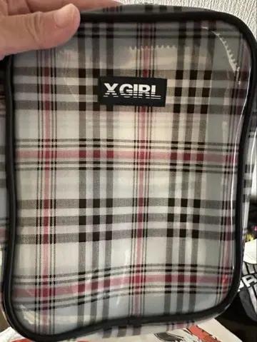 X-GIRL 체크 무늬 숄더백