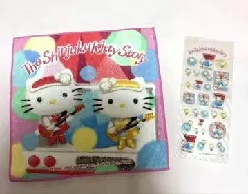 헤이세이 레트로 신주쿠 키티 이야기 푸치 타월 & 씰