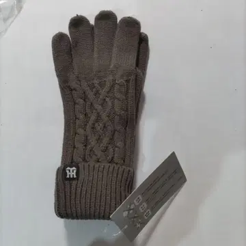 한신 타이거즈 브라운 케이블 짜임 니트 장갑 프리 사이즈