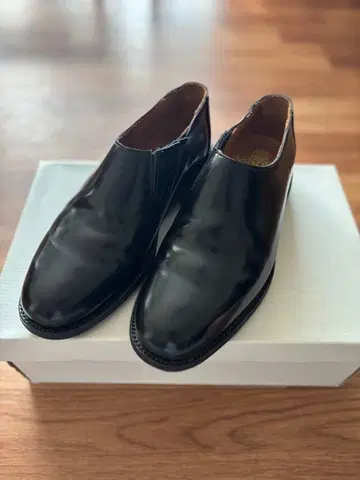 SANDERS 사이드 엘라스틱 사이드 고어 슬립온 로퍼 영국제