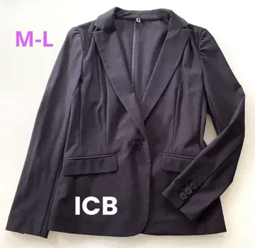 ICB 아이씨비 스트레치 코튼 자켓 M-L 네이비