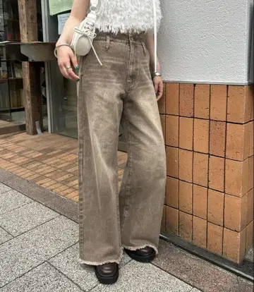 mystic 웨이브 데님 브라운