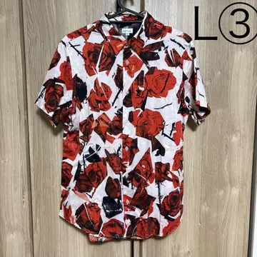 Paul Smith 장미 무늬 반팔 셔츠 L 사이즈