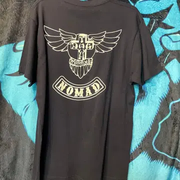 DOG MOTORCYCLE NOMAD & BLACK FLAG 티셔츠