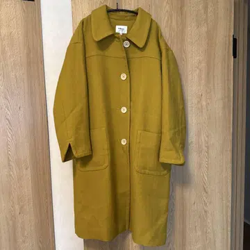 49AV. 머스타드 롱 코트 사이즈 40