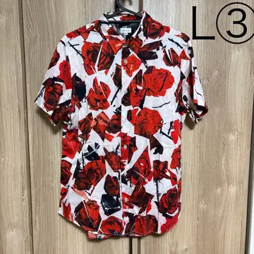 Paul Smith 반팔 셔츠 L 빨간 장미