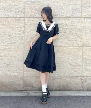 엑시즈팜 클래식 세일러 원피스 axes femme