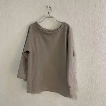 DANA FANEUIL 다나파눌 무라사키 천축 7부 소매 래글런 티셔츠