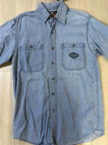 Harley-Davidson 데님 셔츠 라이트 블루