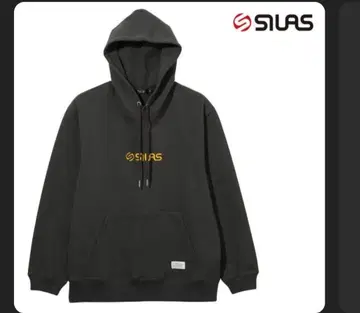 미사용 새상품 SILAS 차콜 그레이 후드 부착 후드티 L