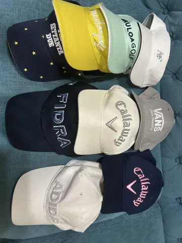 골프 캡 선바이저 세트 9점