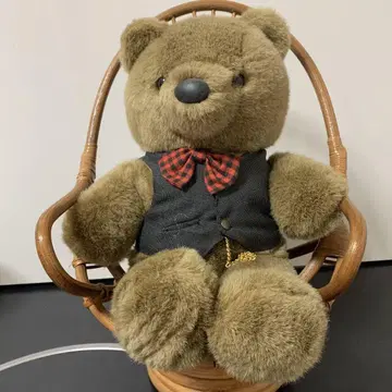 [ 중고 ] 올리브 그린 곰 봉제 인형 18-401