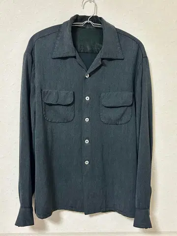 50s 레이온 갸바 블랙 블랙