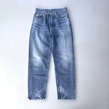 R.H. VINTAGE 스트레이트 데님 블루 데미지 가공